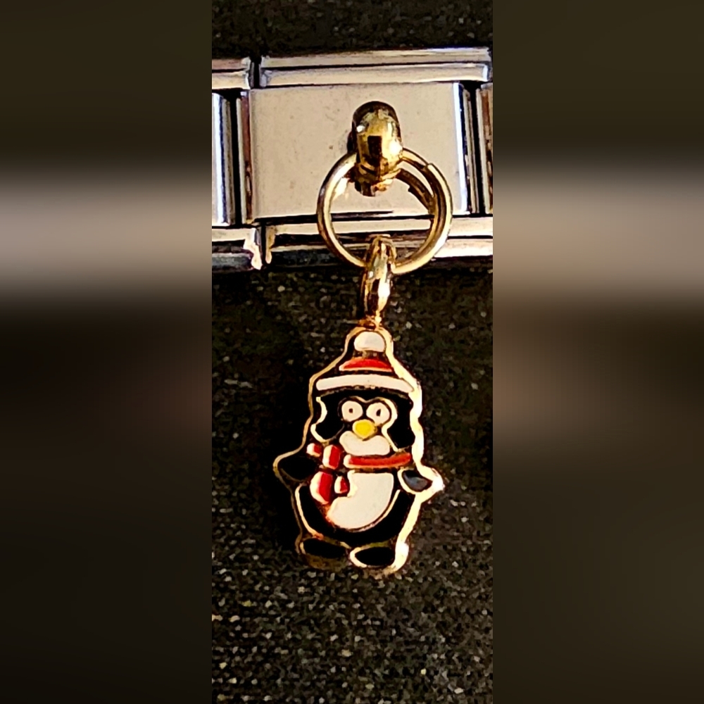 Christmas Penquin Italian Charm